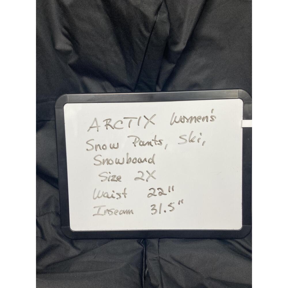 Arctix Women’s Snow Pants Black 1800X 3K Series Insulated Waterproof Ski 2X - Picture 3 of 10
